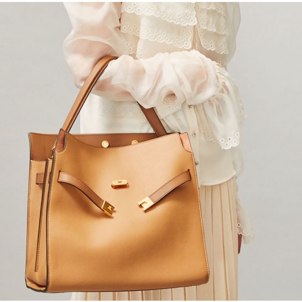 Tory Burch Lee Radziwell Double Bag in Tiramisu